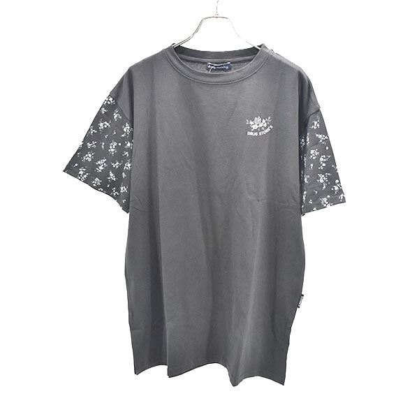 ドラッグストアーズ花柄丈長Tシャツ 