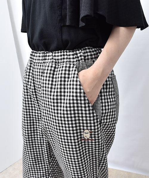 83 白×黒チェック大