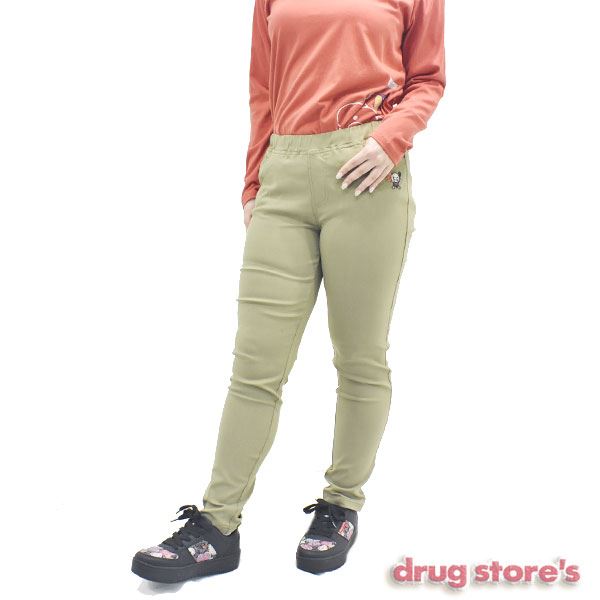 drug store's 刺繍 ストレッチロングパンツ