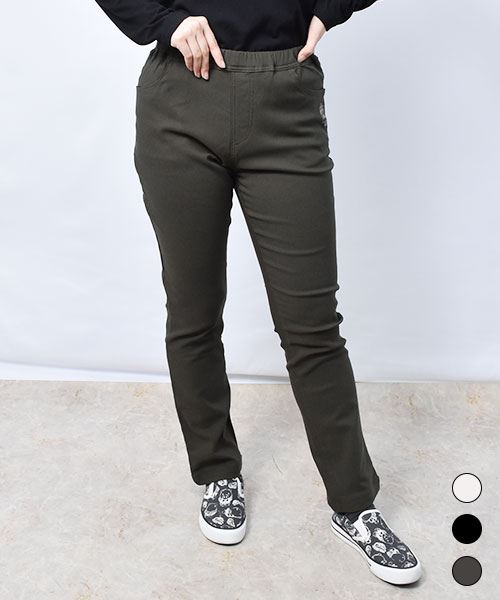 裏起毛 ストレッチパンツ ストレート