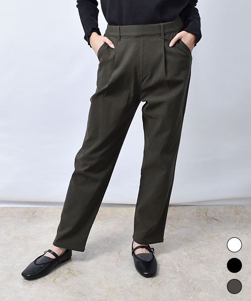 【ストレッチパンツ】 １タック パンツ