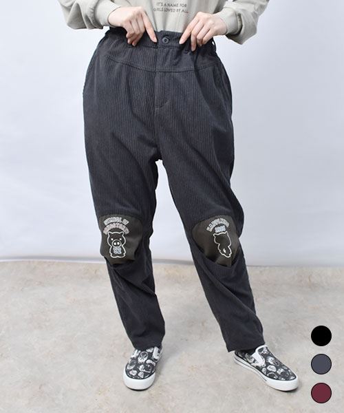 【パンツ】 ひざまる コーデュロイ パンツ