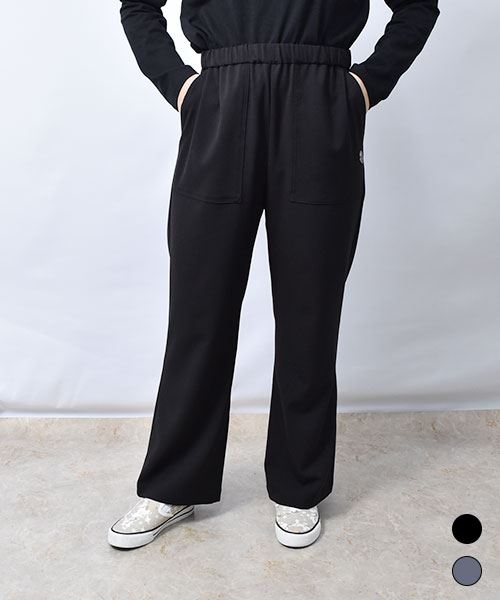 【パンツ】 ストレッチ フレア パンツ