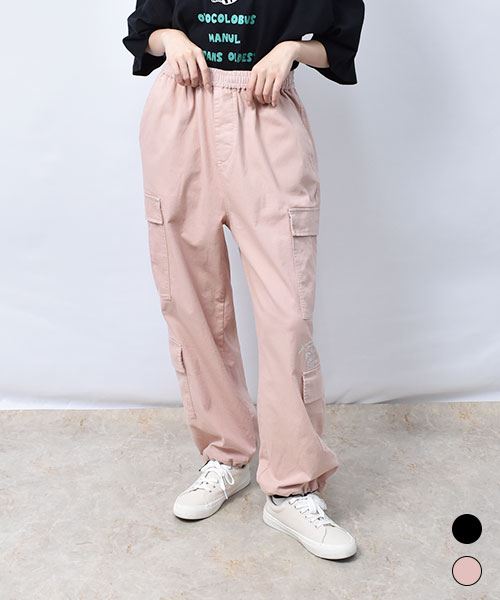 【カーゴパンツ】 リボンネコ ジョガー カーゴパンツ