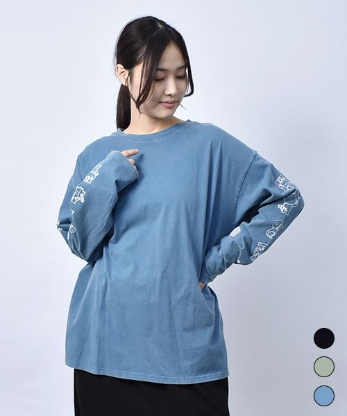 【ロンT】 マヌルネコ プリント ロンT