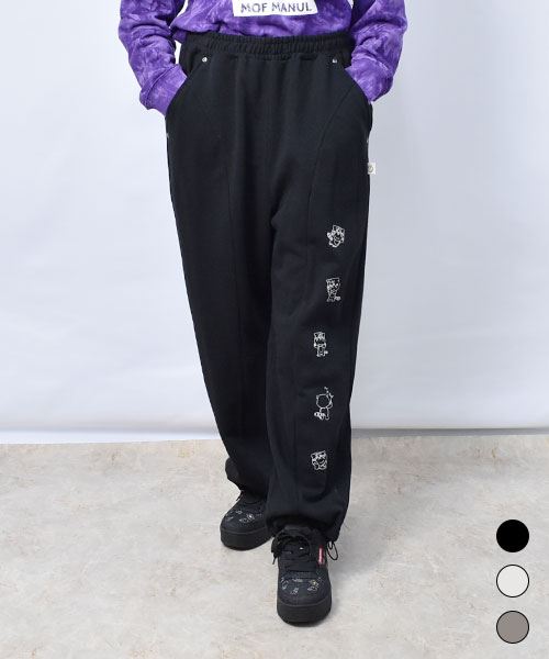 【スウェット パンツ / 裏毛】 フロッキーマヌル カーブパンツ