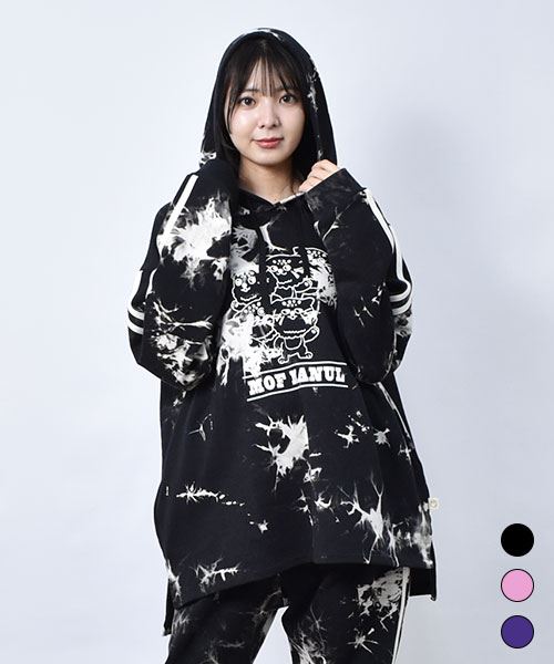 【パーカー / 裏毛】 ダンサーズマヌル タイダイ パーカー