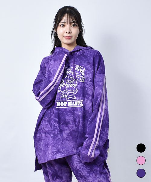 【パーカー / 裏毛】 ダンサーズマヌル タイダイ パーカー