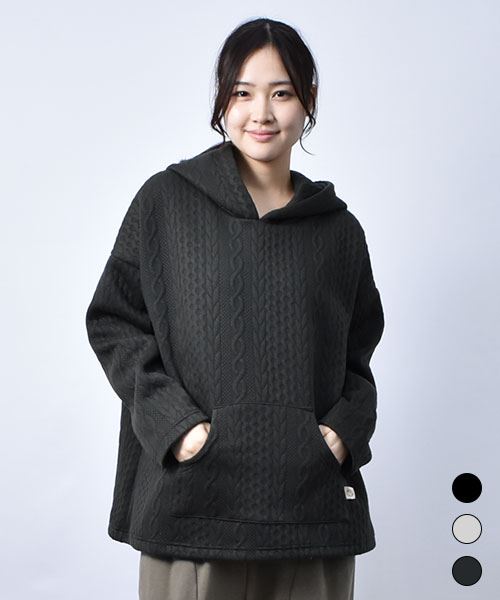 【パーカー】 デコスイーツ ふくれジャガード パーカー