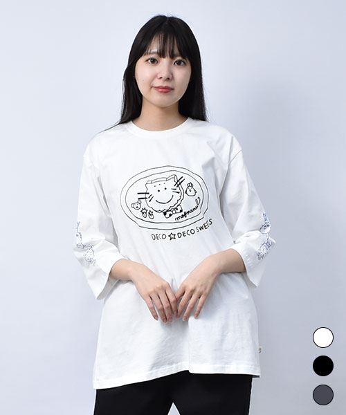 【トレーナー】 デコスイーツ 7分袖 Tシャツ