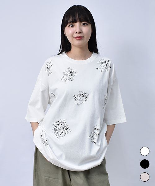 【Tシャツ】 マヌルネコ バックロゴ Tシャツ