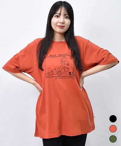 【Tシャツ】 マヌル&アニマルズ クレーンゲーム プリントT