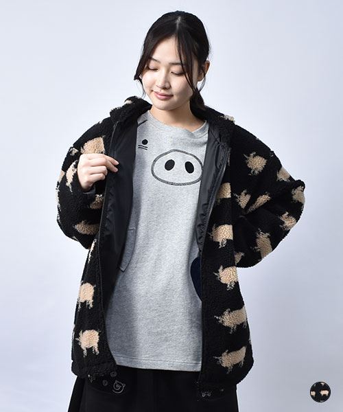 【ジャケット / ボア】 ならびブタ ボア ジャケット