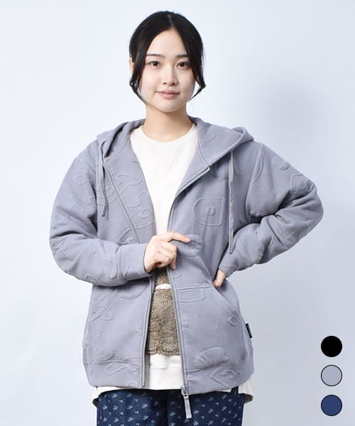 ふくれジャガード パーカー