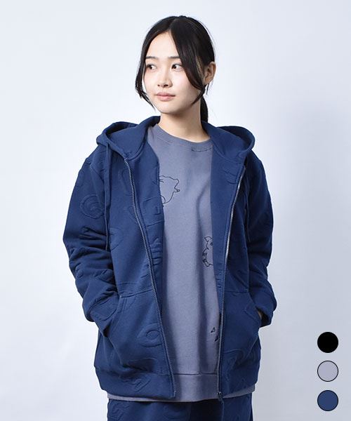 ふくれジャガード パーカー