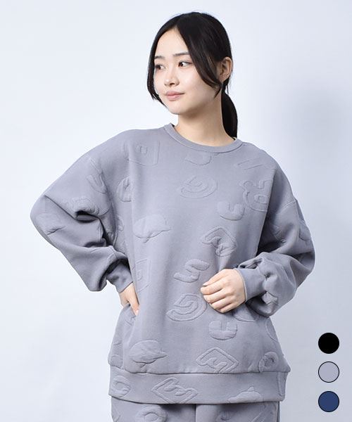 ふくれジャガード トレーナー