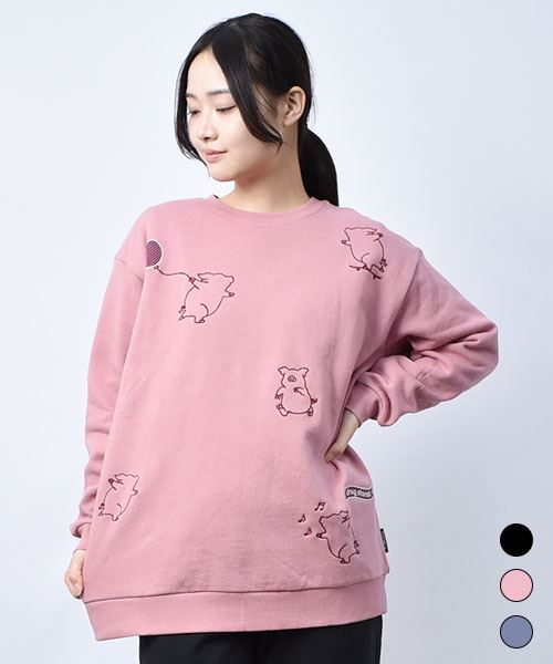 とことこぶた 裏起毛 トレーナー