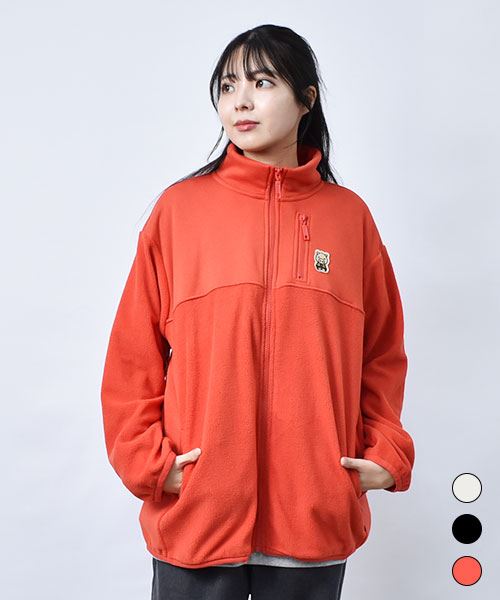 【ブルゾン / フリース】 ブタワッペン ハイネック ブルゾン