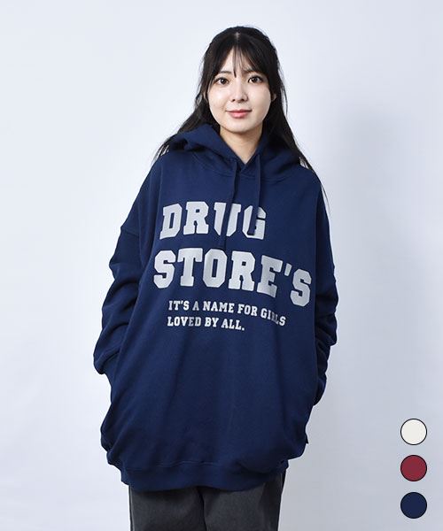 【パーカー / 裏起毛】 BIG ロゴプリント パーカー