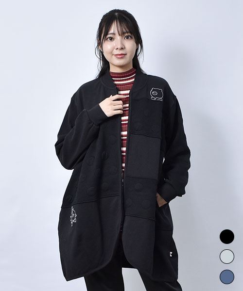 【スウェット トレーナー】 ドッキング ジップアップ トレーナー