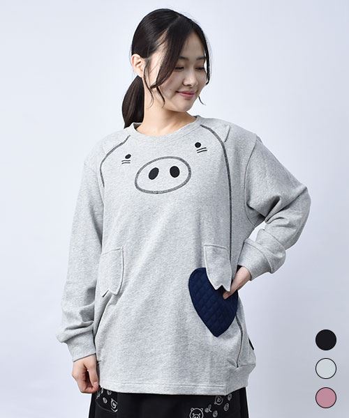 【スウェット トレーナー / 裏毛】 BIG ハートン トレーナー