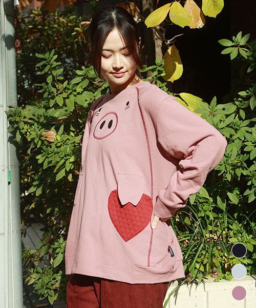 【スウェット トレーナー / 裏毛】 BIG ハートン トレーナー