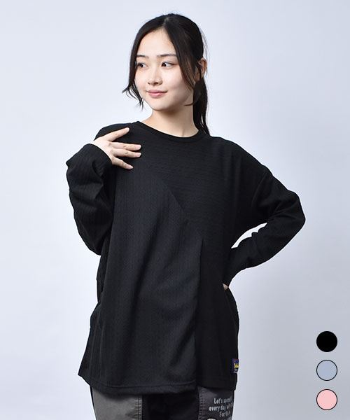 【インナー】 ニットジャガード インナーT