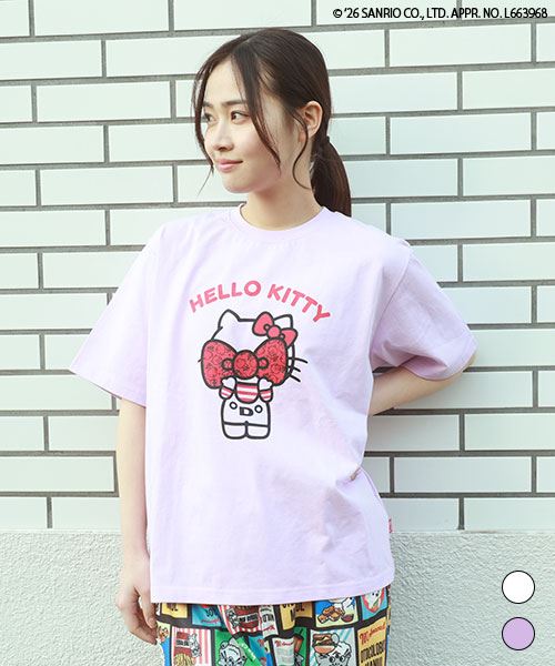 【ハローキティ × スタンディ】 プリント 半袖T