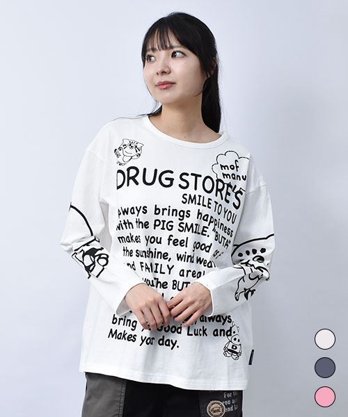 【トレーナー】 スタンディ&マヌル プリント BIGT