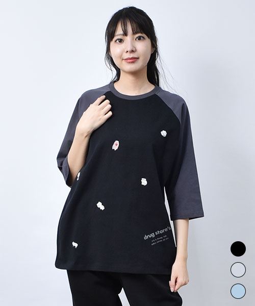 【トレーナー】 オールキャラクターズ プリント ラグランT