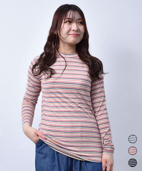 【インナー】 オフタートル ボーダー インナーT