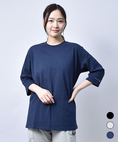 【トレーナー】 ワンポイント シンプル 7分袖 Tシャツ