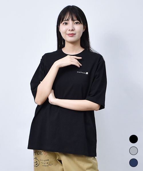 【Tシャツ】 ロゴ刺繍 定番 セットイン Tシャツ