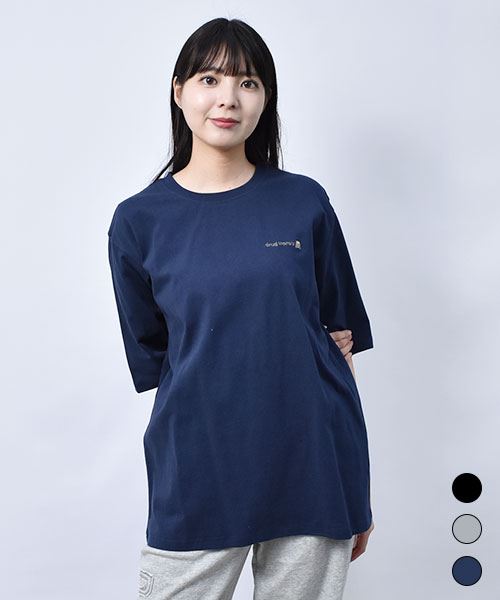 【Tシャツ】 ロゴ刺繍 定番 セットイン Tシャツ