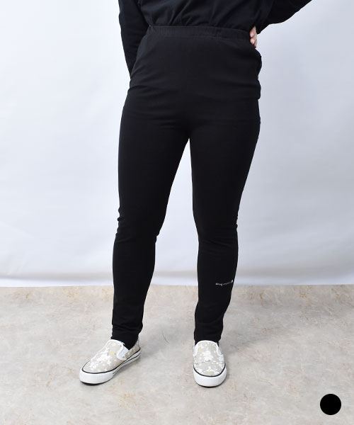 【レギンス】 ロゴプリント フルレングス レギンス