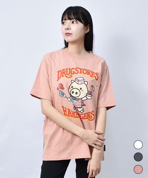 【Tシャツ】 ハンバーガーズ プリント Tシャツ