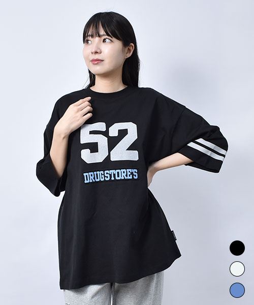 【Tシャツ】 ユニフォーム風 7分袖 Tシャツ