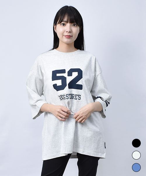 【Tシャツ】 ユニフォーム風 7分袖 Tシャツ