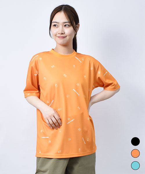 【Tシャツ】 スタンディ＆ロゴ メッシュ プリントT