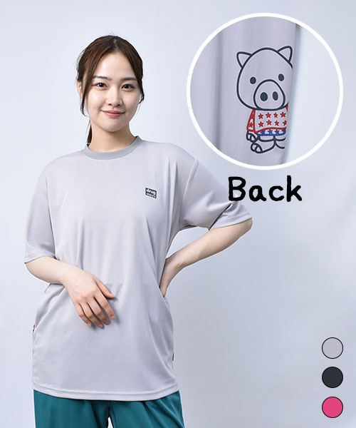 【Tシャツ】 バックスタンディ メッシュ プリントT
