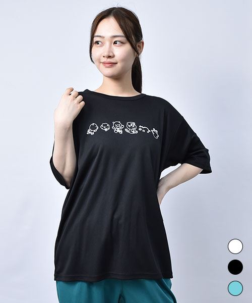 【Tシャツ】 キャラクターズ メッシュ プリントT