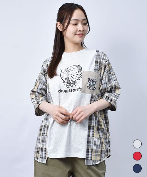 【Tシャツ】 インディアン リメイク風 BIGT