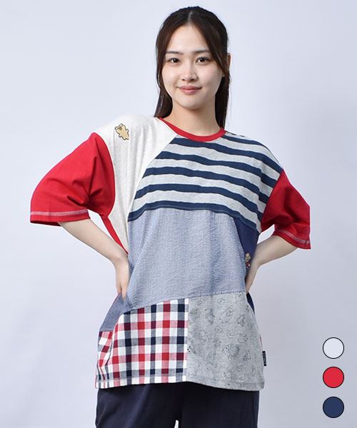 【Tシャツ】 スタンディ&昭一 ハギハギ ワイドT