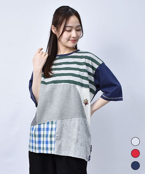 【Tシャツ】 スタンディ&昭一 ハギハギ ワイドT