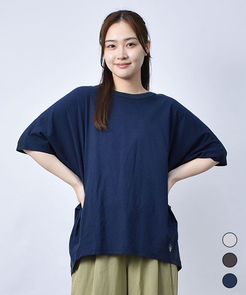 【Ｔシャツ】 フロント切替 ドルマン Ｔシャツ