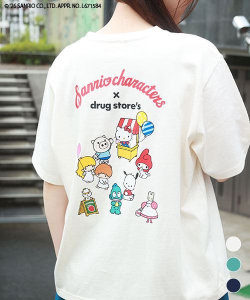 【サンリオキャラクターズ × スタンディ】 バックプリント Tシャツ