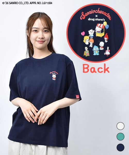 【サンリオキャラクターズ × スタンディ】 バックプリント Tシャツ