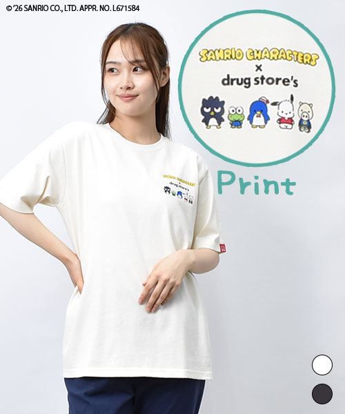 【サンリオキャラクターズ × スタンディ】 シンプル プリント Tシャツ