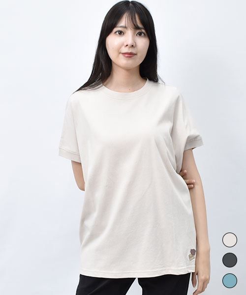 【Tシャツ】 フレンチスリーブ シンプル Tシャツ