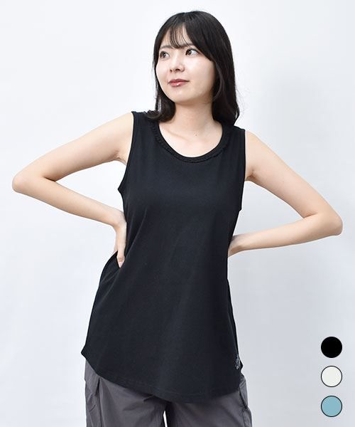 【インナー】 衿ぐりレース タンクトップ